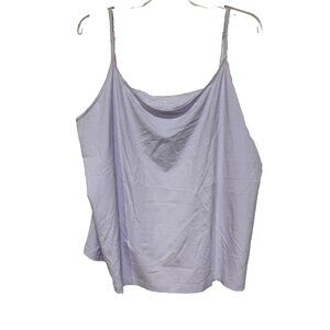 Talbots Womens Plus 3X Camisole Tank Top Shirt Cami Lavendar Layering Base